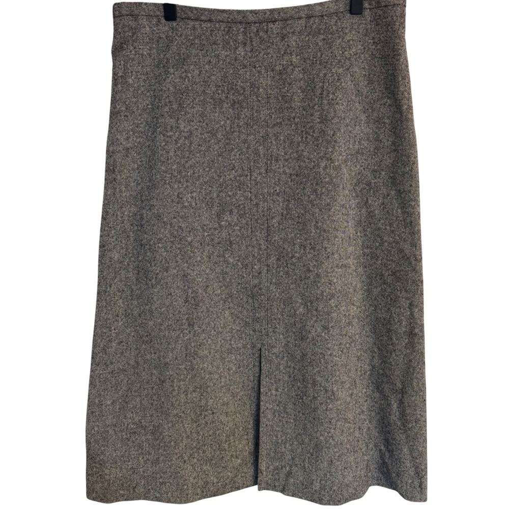 Pendleton Wool Gray Tweed Pencil Skirt Lined Career Classic Office Size 12